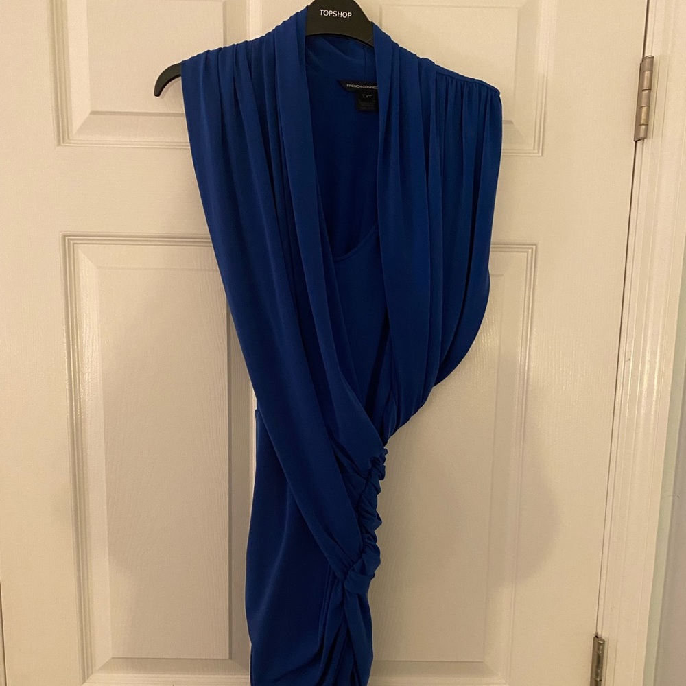 French Connection Size 4 Royal Blue Cocktail Dress